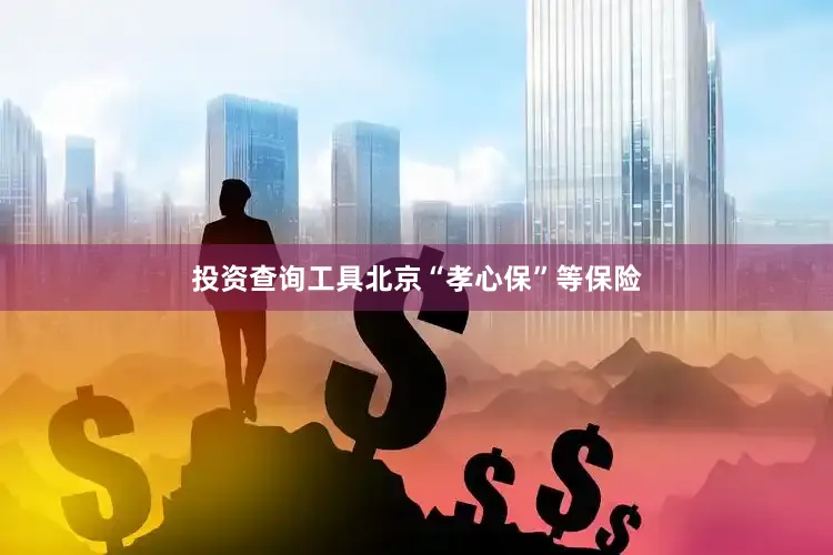 投资查询工具北京“孝心保”等保险